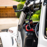 A-Pillar Single Side Mirror For 2024+ Jeep Wrangler JL & Gladiator - CMM Offroad