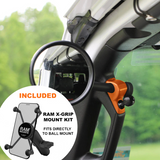 A-PILLAR SIDE MIRRORS FOR 2018 - 2023 JEEP WRANGLER JL & GLADIATOR - CMM OFFROAD