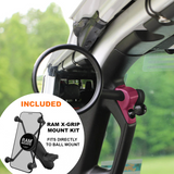 A-PILLAR SIDE MIRRORS FOR 2018 - 2023 JEEP WRANGLER JL & GLADIATOR - CMM OFFROAD