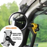 A-Pillar Side Mirror Set For 2024+ Jeep Wrangler JL & Gladiator - CMM Offroad